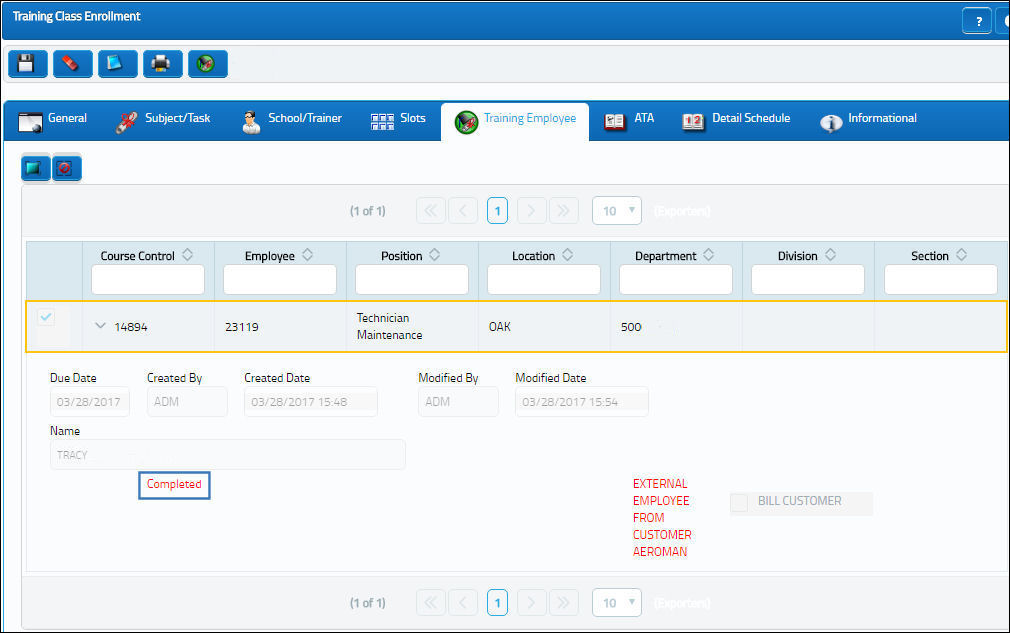 eMRO - How To Bill for Training (15)