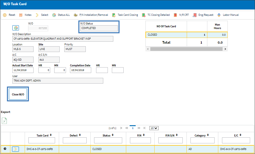 eMRO v5 PWO Closed