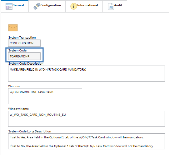 eMRO-TCAREAMDNR - Code