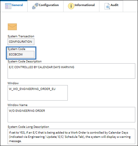 eMRO ECCBCDW corrected code