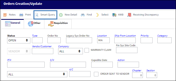smart query orders creation