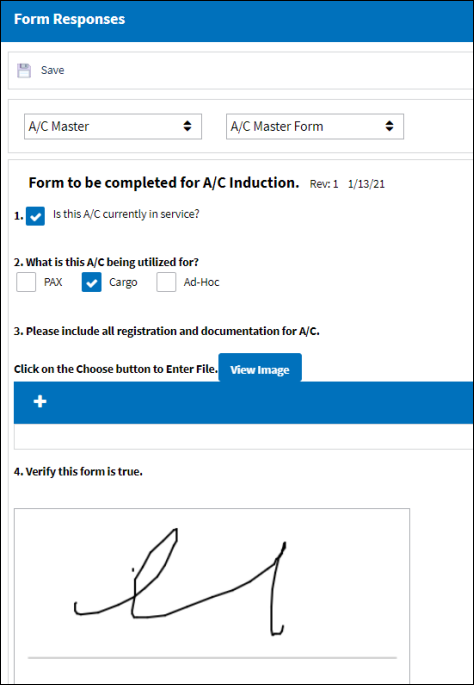 form response 1